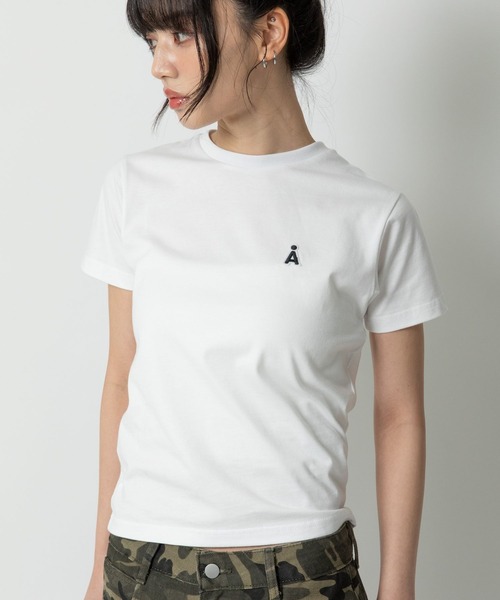 ALAND（エーランド）の「【UNISEX】ALAND／AロゴワッペンTシャツ（Tシャツ/カットソー・レディース・ブラック/ネイビー/グレー/ホワイト/ライトブルー/ピンク・LARGE/SMALL/MEDIUM）」の17枚目の写真