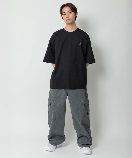 ALAND（エーランド）の「【UNISEX】ALAND／AロゴワッペンTシャツ（Tシャツ/カットソー・レディース・ブラック/ネイビー/グレー/ホワイト/ライトブルー/ピンク・LARGE/SMALL/MEDIUM）」の20枚目の写真