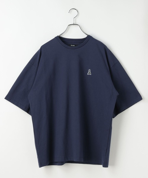 ALAND（エーランド）の「【UNISEX】ALAND／AロゴワッペンTシャツ（Tシャツ/カットソー・レディース・ブラック/ネイビー/グレー/ホワイト/ライトブルー/ピンク・LARGE/SMALL/MEDIUM）」の8枚目の写真