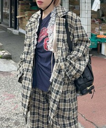 【セットアップで着られる】チェックシャツジャケット