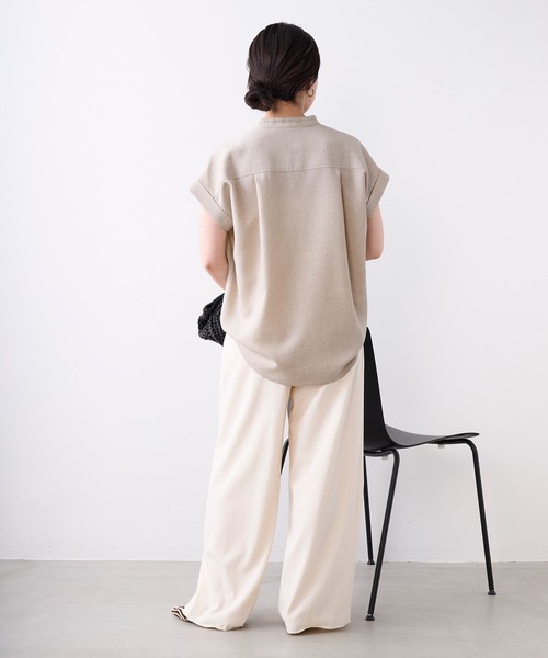 MICA&DEAL(マイカ&ディール)の「タックショルダーブラウス(シャツ/ブラウス・レディース・ネイビー/ライトベージュ/ブルー/ブラウン・FREE)」の21枚目の写真