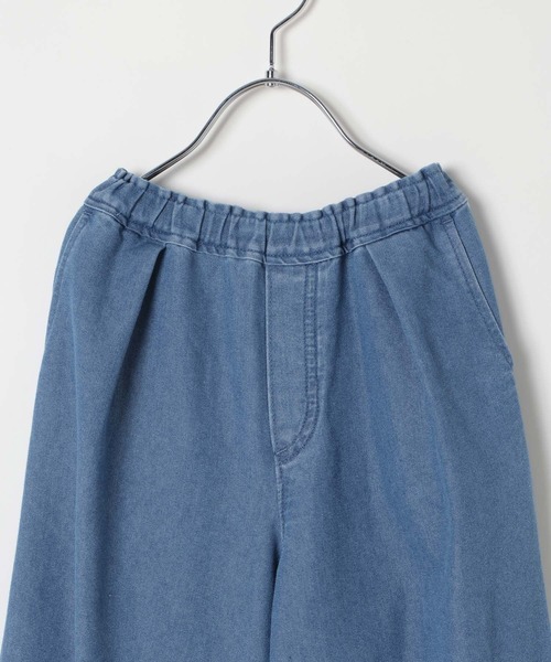 BAYFLOW（ベイフロー）の「[夏も穿ける柔らかデニム♪]ライトオンスワイドデニム(KIDS)（デニムパンツ・キッズ・ダークブルー/ライトブルー・110cm/120cm/130cm/140cm/150cm）」の12枚目の写真