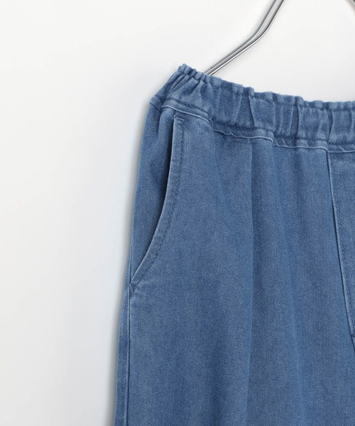 BAYFLOW（ベイフロー）の「[夏も穿ける柔らかデニム♪]ライトオンスワイドデニム(KIDS)（デニムパンツ・キッズ・ダークブルー/ライトブルー・110cm/120cm/130cm/140cm/150cm）」の14枚目の写真