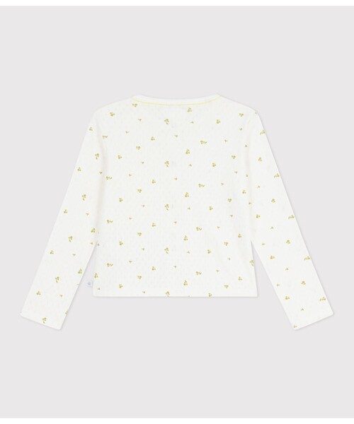 PETIT BATEAU(プチバトー)の「針抜きプリントカーディガン(カーディガン/ボレロ・キッズ・ホワイト系その他・3YEAR/4YEAR/5YEAR)」の3枚目の写真