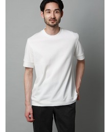 Tシャツ/半袖/ウォッシャブル/吸水速乾/UVカット/プレーティング鹿の子/無地