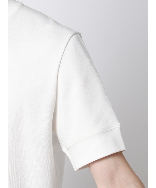 SUIT SQUARE（スーツスクエア）の「Tシャツ／半袖／ウォッシャブル／吸水速乾／UVカット／プレーティング鹿の子／無地（Tシャツ/カットソー・メンズ・ホワイト/ブラウン/ピンク/ブラック・S/M/L/LL）」の9枚目の写真