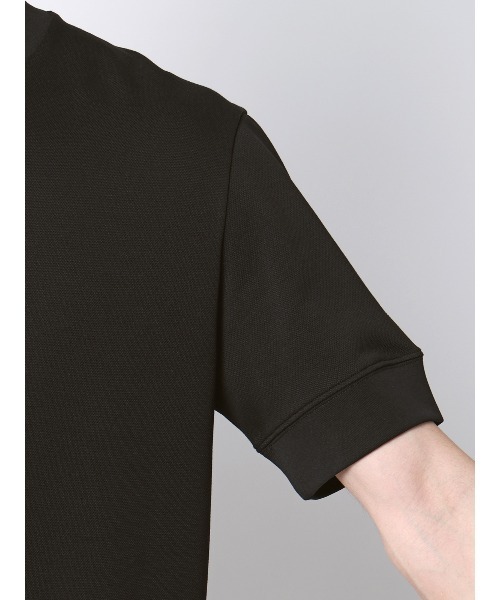 SUIT SQUARE（スーツスクエア）の「Tシャツ／半袖／ウォッシャブル／吸水速乾／UVカット／プレーティング鹿の子／無地（Tシャツ/カットソー・メンズ・ホワイト/ブラウン/ピンク/ブラック・S/M/L/LL）」の18枚目の写真