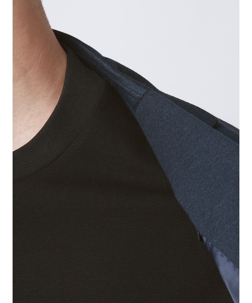 SUIT SQUARE（スーツスクエア）の「Tシャツ／半袖／ウォッシャブル／吸水速乾／UVカット／プレーティング鹿の子／無地（Tシャツ/カットソー・メンズ・ホワイト/ブラウン/ピンク/ブラック・S/M/L/LL）」の20枚目の写真