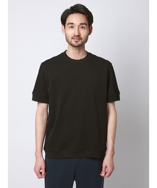 SUIT SQUARE（スーツスクエア）の「Tシャツ／半袖／ウォッシャブル／吸水速乾／UVカット／プレーティング鹿の子／無地（Tシャツ/カットソー・メンズ・ホワイト/ブラウン/ピンク/ブラック・S/M/L/LL）」の14枚目の写真