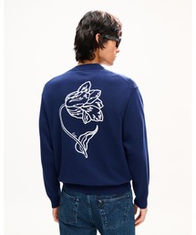 'KENZO Tulip' エンブロイダリー カーディガン ウール & コットン