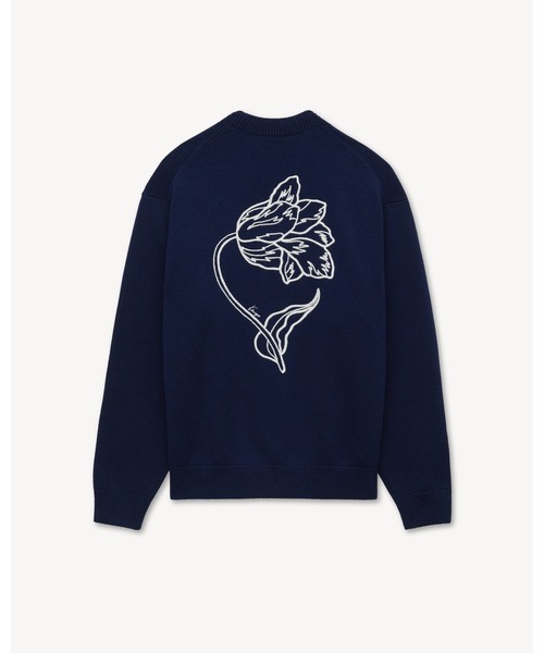 KENZO（ケンゾー）の「'KENZO Tulip' エンブロイダリー カーディガン ウール & コットン（カーディガン/ボレロ・メンズ・ブルー系その他・LARGE/MEDIUM/SMALL）」の2枚目の写真