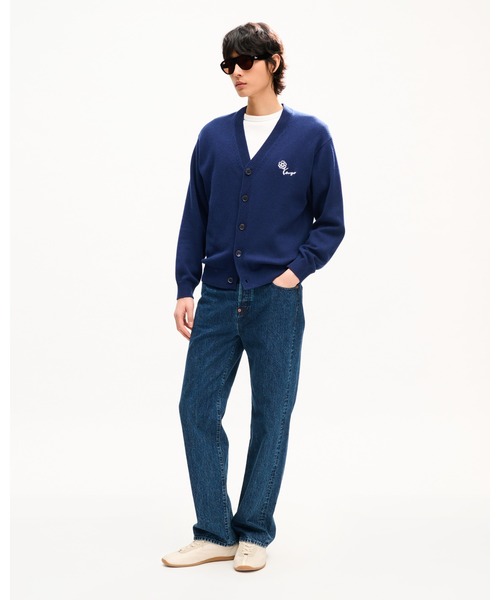 KENZO（ケンゾー）の「'KENZO Tulip' エンブロイダリー カーディガン ウール & コットン（カーディガン/ボレロ・メンズ・ブルー系その他・LARGE/MEDIUM/SMALL）」の3枚目の写真