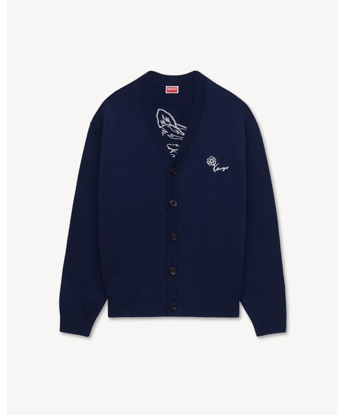 KENZO（ケンゾー）の「'KENZO Tulip' エンブロイダリー カーディガン ウール & コットン（カーディガン/ボレロ・メンズ・ブルー系その他・LARGE/MEDIUM/SMALL）」の6枚目の写真