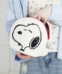 THE MILES（ザ マイルズ）の「"09"≪Vintage PEANUTS≫ナイロン ダイカット「スヌーピー」刺繍 ポーチ(L.size)（ポーチ）」