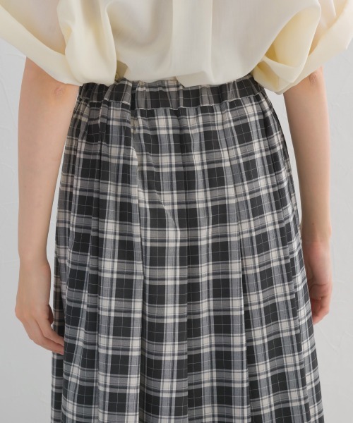 OMNES（オムネス）の「チェックタックイージースカート（スカート・レディース・グリーン/ブラック・FREE）」の14枚目の写真