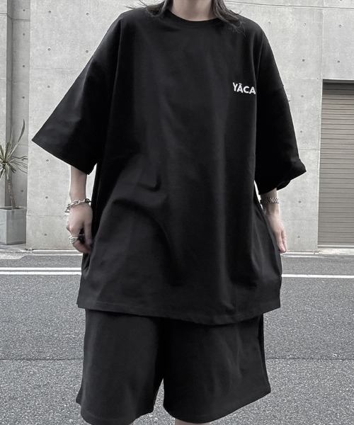 YACA（ヤーカ）の「Embroidery Logo T-shirt/エンブロイダリーロゴTシャツ【unisex item】（Tシャツ/カットソー・レディース・アッシュグレー/チャコールグレー/ブラック・1/2）」の5枚目の写真