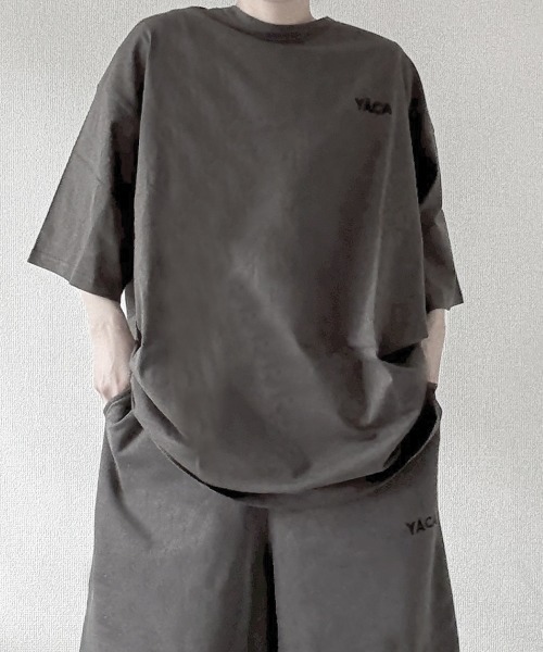 YACA（ヤーカ）の「Embroidery Logo T-shirt/エンブロイダリーロゴTシャツ【unisex item】（Tシャツ/カットソー・レディース・アッシュグレー/チャコールグレー/ブラック・1/2）」の21枚目の写真