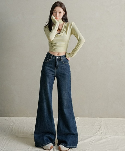 REBALANCE(リバランス)の「フレアデニムパンツ(デニムパンツ・レディース・C/B/A・X-LARGE/LARGE/MEDIUM)」の6枚目の写真