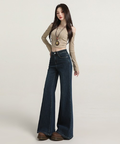 REBALANCE(リバランス)の「フレアデニムパンツ(デニムパンツ・レディース・C/B/A・X-LARGE/LARGE/MEDIUM)」の11枚目の写真