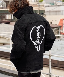 STUD MUFFIN（スタッドマフィン）の「mj11558- ムックボア ドリップハートサガラパッチワークGジャケット(624-09218)（その他アウター）」