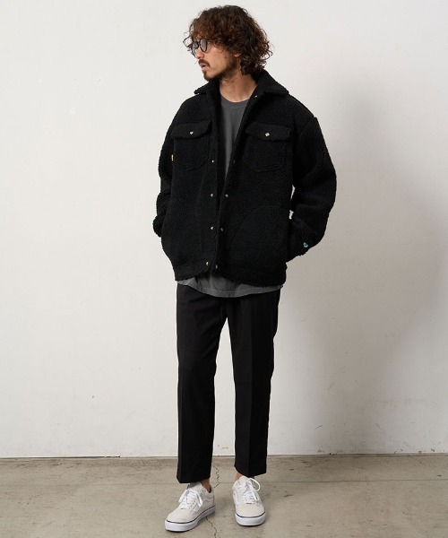 STUD MUFFIN(スタッドマフィン)の「mj11558- ムックボア ドリップハートサガラパッチワークGジャケット(624-09218)(その他アウター・メンズ・ブラック/ベージュ・2/3/4)」の22枚目の写真