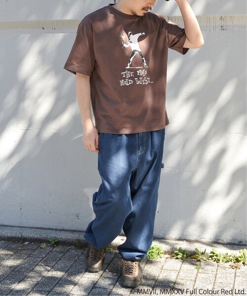 VENCEEXCHANGE(ヴァンスエクスチェンジ)の「【接触冷感】Banksy バンクシー Love is in the Air プリントT(Tシャツ/カットソー・メンズ・ブラック/ブラウン/アイボリー・LL/L/M)」の7枚目の写真