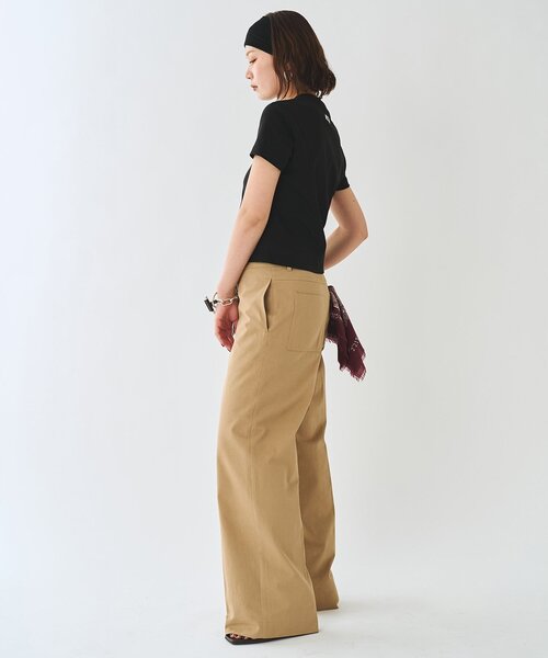 Whim Gazette（ウィムガゼット）の「＜WEB限定＞【Nuition】ドロストチノパンツ（チノパンツ・レディース・ベージュ/サンドベージュ・36/38）」の6枚目の写真