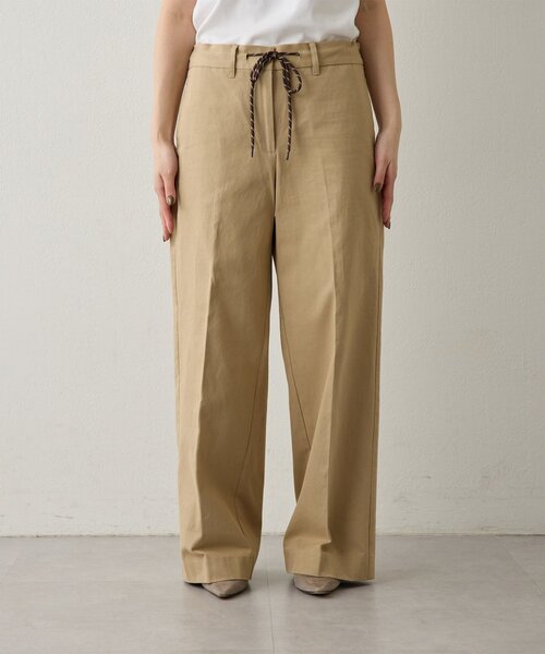 Whim Gazette（ウィムガゼット）の「＜WEB限定＞【Nuition】ドロストチノパンツ（チノパンツ・レディース・ベージュ/サンドベージュ・36/38）」の17枚目の写真