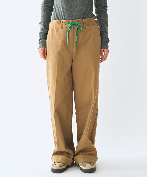 Whim Gazette（ウィムガゼット）の「＜WEB限定＞【Nuition】ドロストチノパンツ（チノパンツ・レディース・ベージュ/サンドベージュ・36/38）」の11枚目の写真