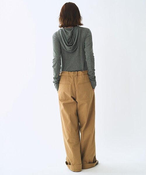 Whim Gazette（ウィムガゼット）の「＜WEB限定＞【Nuition】ドロストチノパンツ（チノパンツ・レディース・ベージュ/サンドベージュ・36/38）」の14枚目の写真