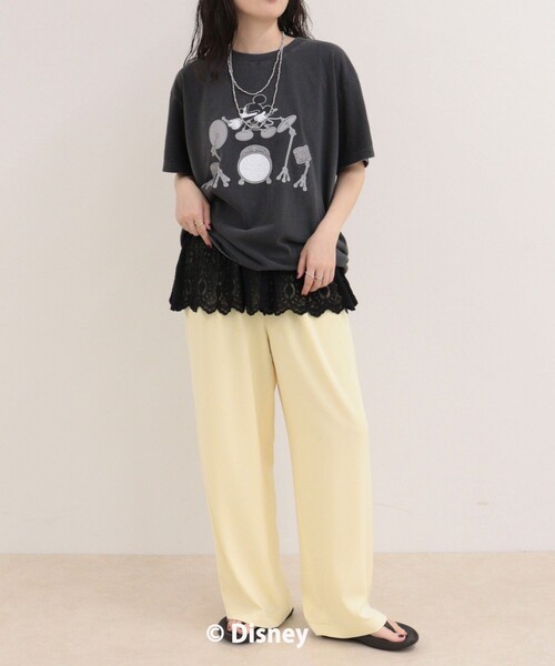 fredy emue(フレディエミュ)の「【GOOD ROCK SPEED/グッドロックスピード】MICKEYドラム半袖Tシャツ(Tシャツ/カットソー・レディース・チャコールグレー/オフホワイト・38)」の14枚目の写真