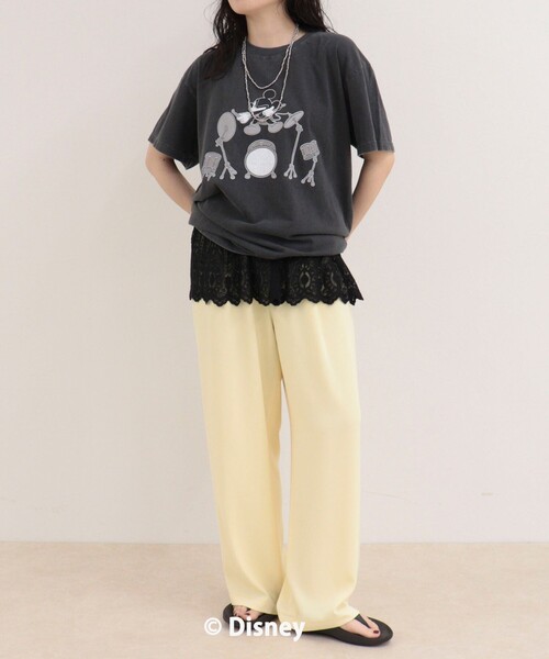 fredy emue(フレディエミュ)の「【GOOD ROCK SPEED/グッドロックスピード】MICKEYドラム半袖Tシャツ(Tシャツ/カットソー・レディース・チャコールグレー/オフホワイト・38)」の17枚目の写真