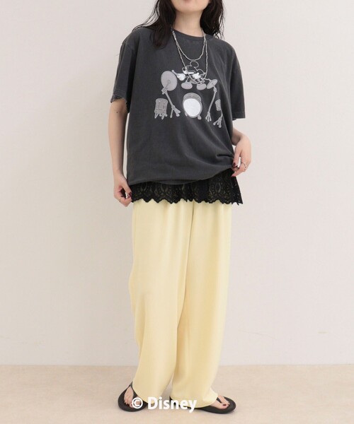 fredy emue(フレディエミュ)の「【GOOD ROCK SPEED/グッドロックスピード】MICKEYドラム半袖Tシャツ(Tシャツ/カットソー・レディース・チャコールグレー/オフホワイト・38)」の18枚目の写真