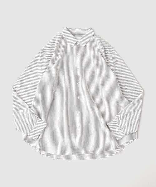 KANEMASA PHIL.(カネマサフィル)の「Kanemasa Phil. (カネマサ フィル) 46G Stripe Atomospehere S(シャツ/ブラウス・メンズ・ブラック系その他/ブラック/ブルー系その他・LARGE/MEDIUM)」の2枚目の写真
