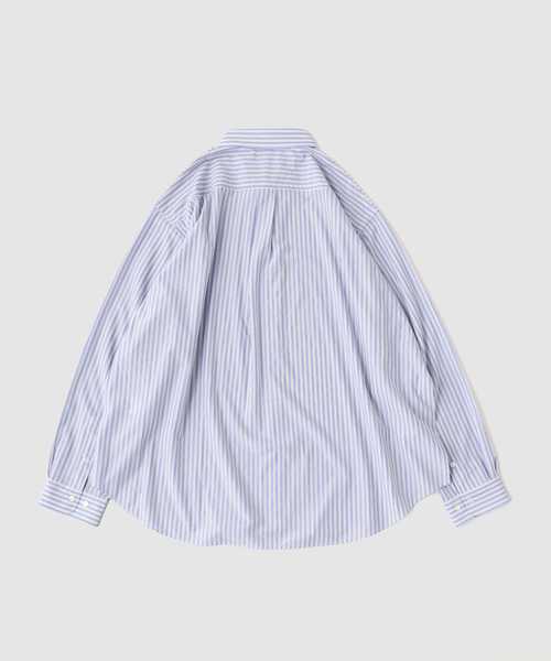 KANEMASA PHIL.(カネマサフィル)の「Kanemasa Phil. (カネマサ フィル) 46G Stripe Atomospehere S(シャツ/ブラウス・メンズ・ブラック系その他/ブラック/ブルー系その他・LARGE/MEDIUM)」の4枚目の写真