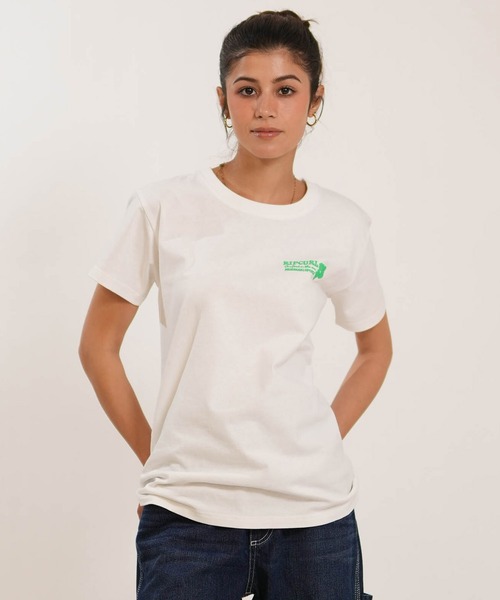 ムラサキスポーツ(ムラサキスポーツ)の「MURASAKI/ムラサキ × RIPCURL リップカール M RCL6S-2101 Tシャツ(Tシャツ/カットソー・レディース・ネイビー/ホワイト×ピンク/ブラック/ホワイト×グリーン・M/L)」の18枚目の写真