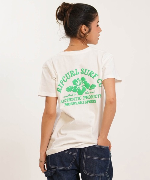 ムラサキスポーツ(ムラサキスポーツ)の「MURASAKI/ムラサキ × RIPCURL リップカール M RCL6S-2101 Tシャツ(Tシャツ/カットソー・レディース・ネイビー/ホワイト×ピンク/ブラック/ホワイト×グリーン・M/L)」の22枚目の写真