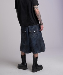 VI E DIT（ヴィエディット）の「Crushed Bleach Denim Pants/クラッシュドブリーチデニムパンツ（デニムパンツ）」