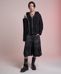 VI E DIT（ヴィエディット）の「Crushed Bleach Denim Pants/クラッシュドブリーチデニムパンツ（デニムパンツ）」