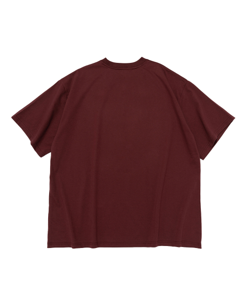 CARGOBROS(カーゴブロス)の「(ビッグサイズ) ラウンドサークルロゴ半袖Tシャツ (ワイン)(Tシャツ/カットソー・メンズ・その他・FREE)」の2枚目の写真