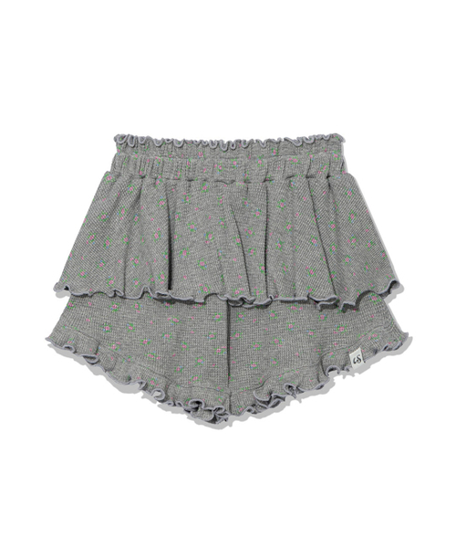 UGLY SHADOW（アグリーシャドウ）の「RUFFLE FLOWER SKIRT PANTS(GREY)（その他パンツ・レディース・その他・FREE）」の3枚目の写真