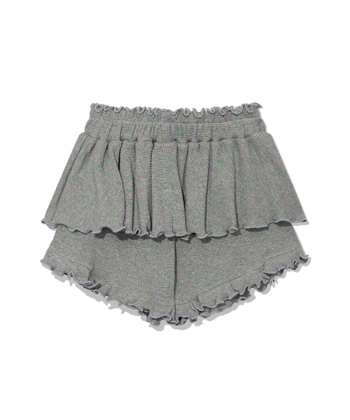 UGLY SHADOW（アグリーシャドウ）の「RUFFLE FLOWER SKIRT PANTS(GREY)（その他パンツ・レディース・その他・FREE）」の4枚目の写真