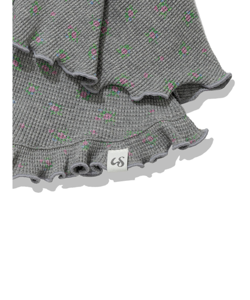 UGLY SHADOW（アグリーシャドウ）の「RUFFLE FLOWER SKIRT PANTS(GREY)（その他パンツ・レディース・その他・FREE）」の5枚目の写真