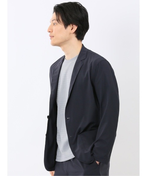 TAKA-Q（タカキュー）の「軽量 ストレッチ ナイロン混 2ボタン ジャケット セットアップ可能 メンズ（テーラードジャケット・メンズ・ブラウン/ネイビー・X-LARGE/LARGE/MEDIUM）」の11枚目の写真