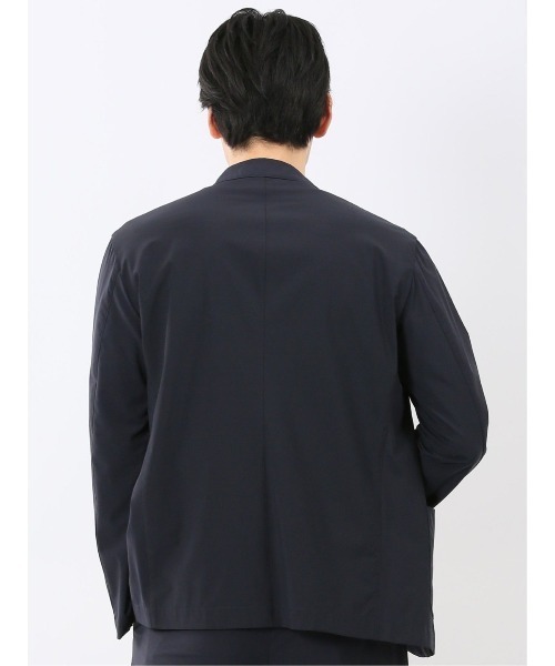 TAKA-Q（タカキュー）の「軽量 ストレッチ ナイロン混 2ボタン ジャケット セットアップ可能 メンズ（テーラードジャケット・メンズ・ブラウン/ネイビー・X-LARGE/LARGE/MEDIUM）」の12枚目の写真