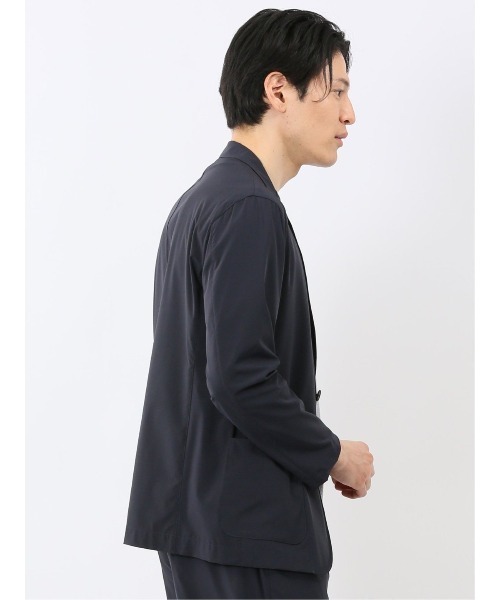 TAKA-Q（タカキュー）の「軽量 ストレッチ ナイロン混 2ボタン ジャケット セットアップ可能 メンズ（テーラードジャケット・メンズ・ブラウン/ネイビー・X-LARGE/LARGE/MEDIUM）」の13枚目の写真