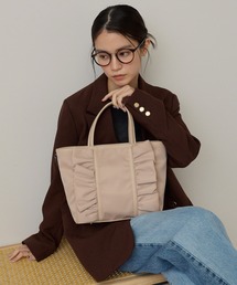 【グッシオゴールド】otonaSWEET掲載商品　フリル２WAYトートバッグ