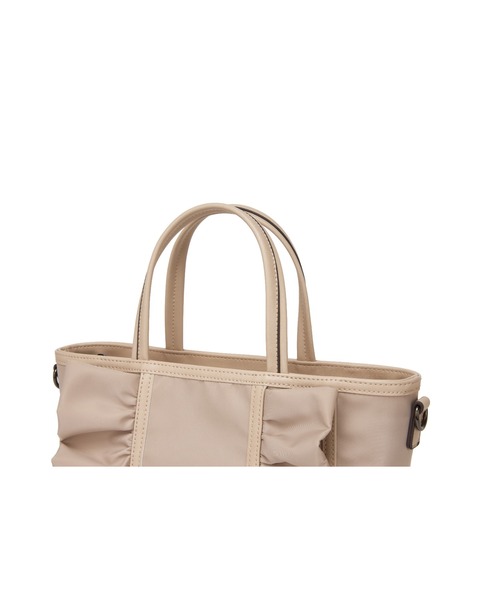 GUSCIO（グッシオ）の「【グッシオゴールド】otonaSWEET掲載商品　フリル２WAYトートバッグ（ショルダーバッグ・レディース・ピンクベージュ/ブラック/ネイビー・FREE）」の11枚目の写真