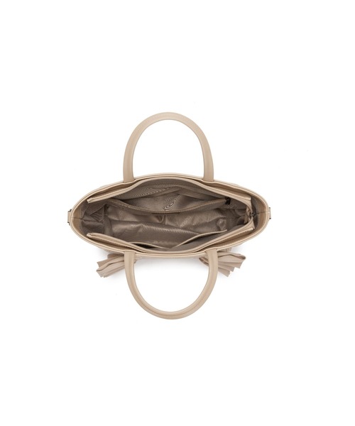 GUSCIO（グッシオ）の「【グッシオゴールド】otonaSWEET掲載商品　フリル２WAYトートバッグ（ショルダーバッグ・レディース・ピンクベージュ/ブラック/ネイビー・FREE）」の13枚目の写真