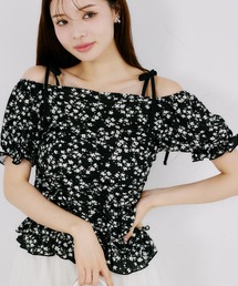 花柄 オフショルダー」に該当するシャツ/ブラウスファッション通販